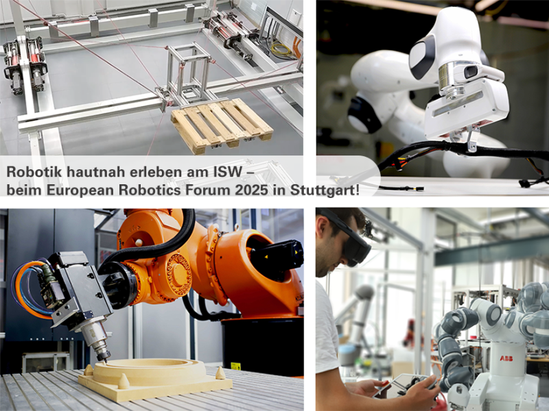 Robotik hautnah erleben am ISW – beim European Robotics Forum 2025 in Stuttgart! 