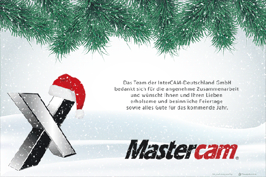 Mastercam wünscht frohe Weihnachten