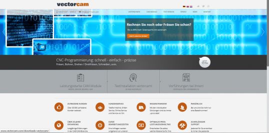 vectorcam Homepage in neuem Design