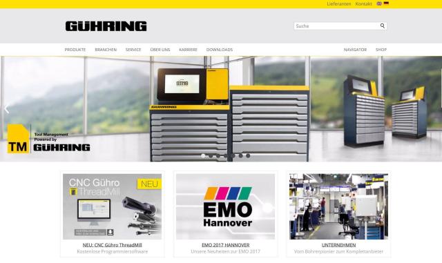 Die neue Gühring-Homepage ist online! 