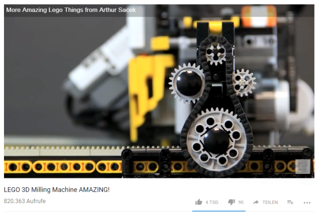 Lego Milling Machine