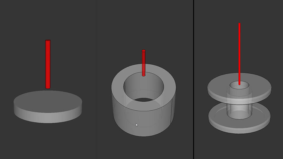 Neue 3D-Grafik und neue Formen: Zylinder, Hohlzylinder und rotationssymmetrische Rohteile. Bilder: Heidenhain 