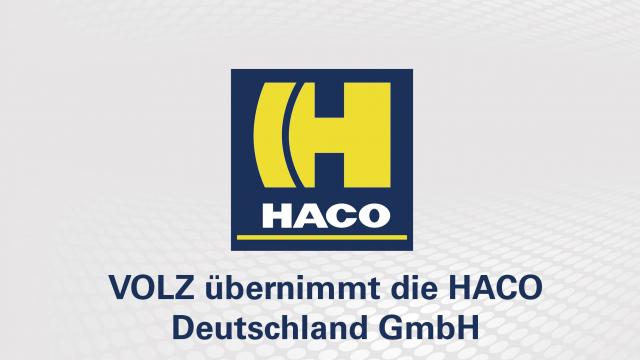 VOLZ übernimmt die HACO Deutschland GmbH!
