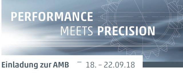 Einladung zur AMB 2018 I Performance meets Precision