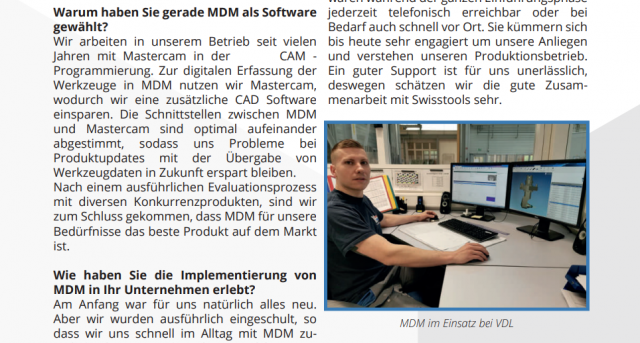 Anwenderbericht: MDM erfolgreich im Einsatz bei der VDL ETG Switzerland AG