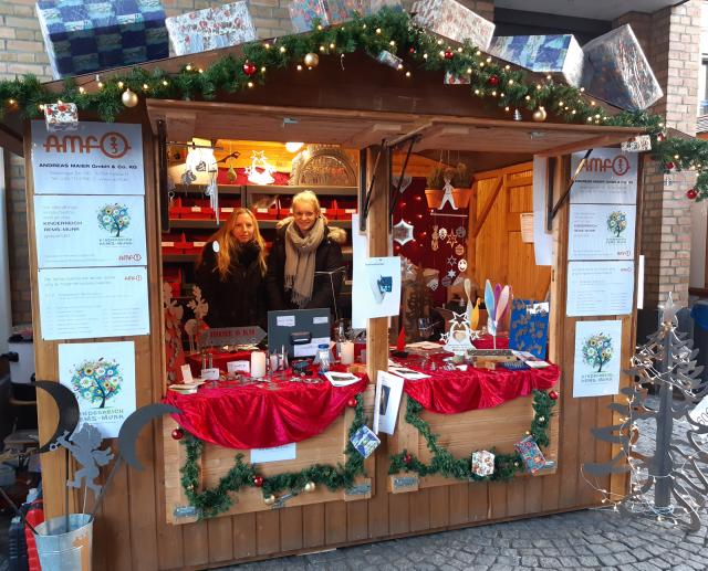 Noch bis zum 21.12.2019, 18 Uhr, verkaufen die AMF-Azubis auf dem Fellbacher Weihnachtsmarkt