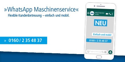 WhatsApp Maschinenservice – Flexible Kundenbetreuung. einfach und mobil