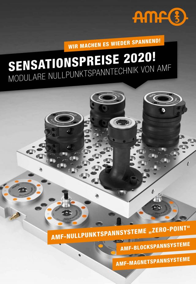 Sensationspreise 2020: Modulare Nullpunktspanntechnik von AMF