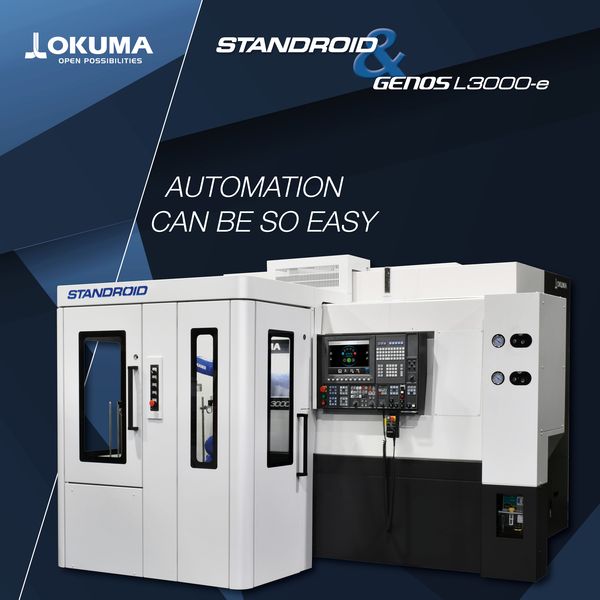 Okuma erweitert Automatisierungslösungen mit GENOS L3000-e STANDROID