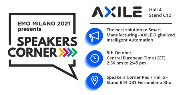 【AXILE Talk-EMO Milano Speaker Corner】
