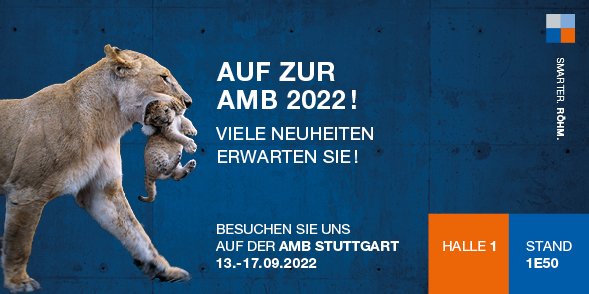 SMARTER CLAMPING – MIT RÖHM AUF DER AMB 2022