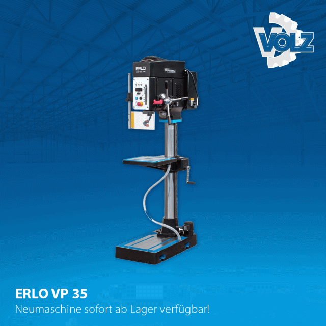 ERLO – VP 35 Säulenbohrmaschine sofort ab Lager verfügbar!