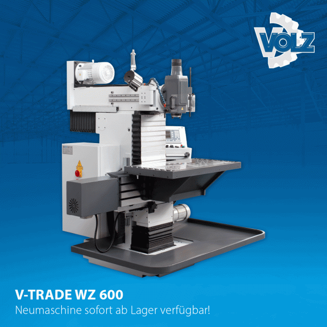 V-TRADE WZ 600 Werkzeugfräsmaschine sofort ab Lager verfügbar! 