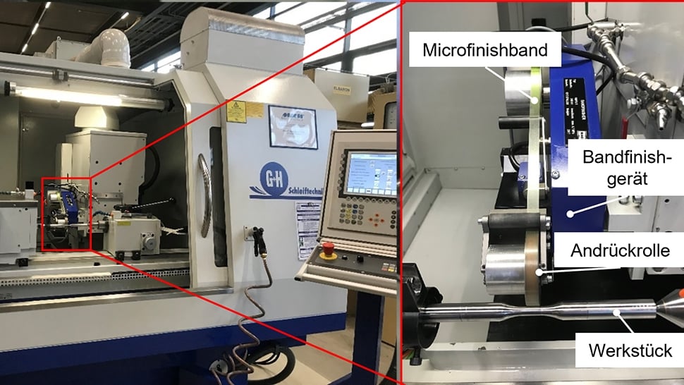 Mess- und Prüftechnik im Festwalzprozess: Erfassung von Prozesskräften und Zustandsgrößen zur Korrelation mit Härte, Gefüge und Eigenspannungszustand.