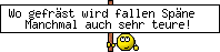 Wo gefräst wird fallen Späne   Manchmal auch sehr teure!